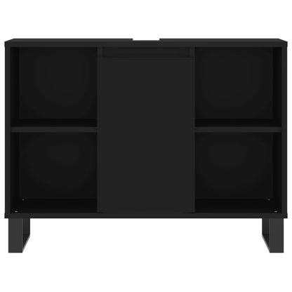 Black 4-Drawer Bathroom Storage Cabinet - Bend