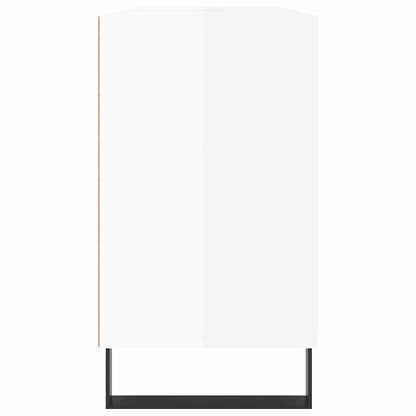 Bathroom Cabinet High Gloss White 80x33x60 cm Engineered Wood