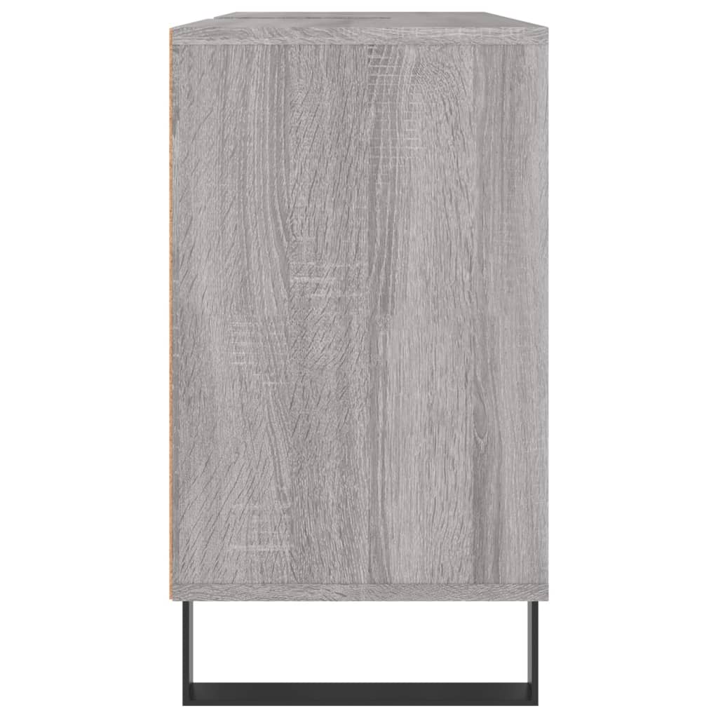 Bathroom Cabinet Grey Sonoma 80x33x60 cm Engineered Wood - Bend