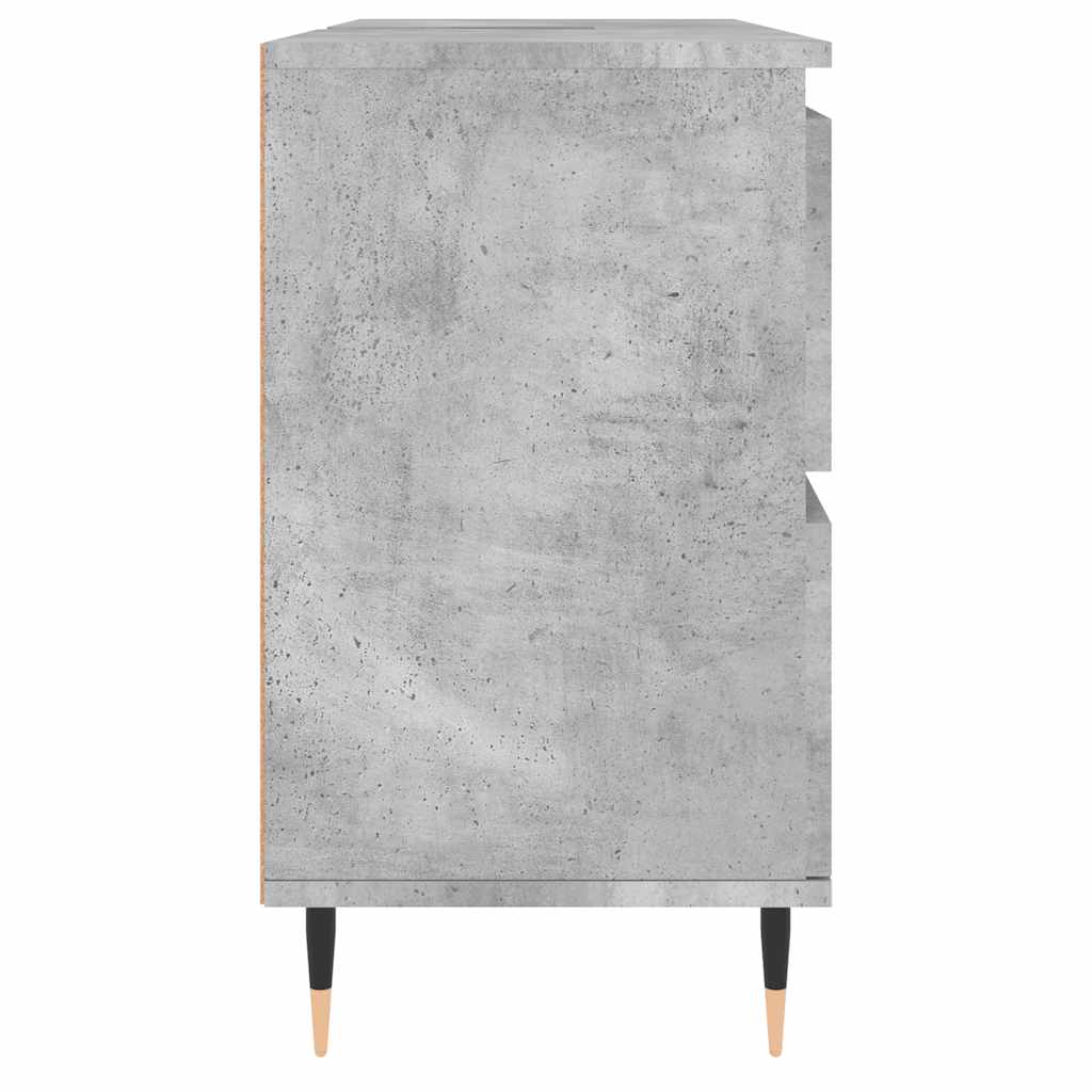 Bathroom Cabinet Concrete Grey 80x33x60 cm Engineered Wood