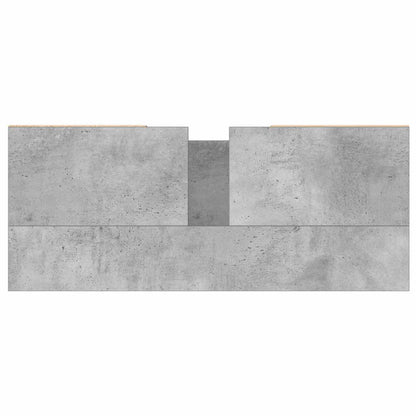 Bathroom Cabinet Concrete Grey 80x33x60 cm Engineered Wood