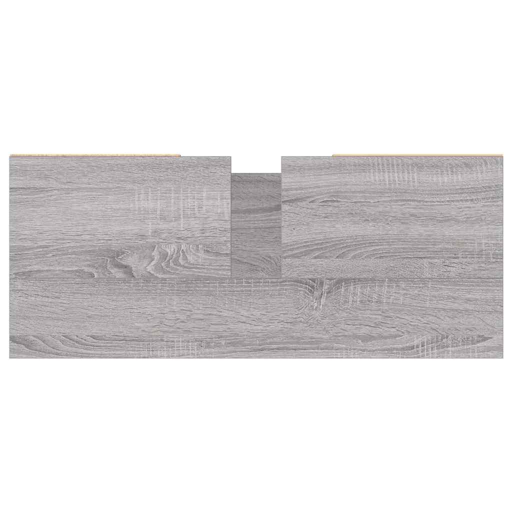 Bathroom Cabinet Grey Sonoma 80x33x60 cm Engineered Wood