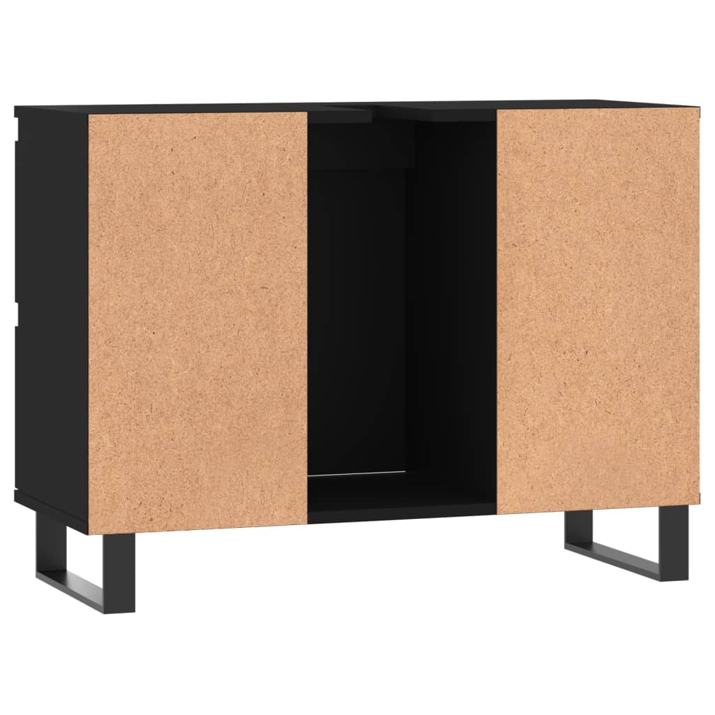 Black 4-Drawer Bathroom Storage Cabinet - Bend