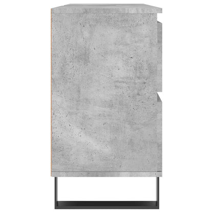 Bathroom Cabinet Concrete Grey 80x33x60 cm Engineered Wood