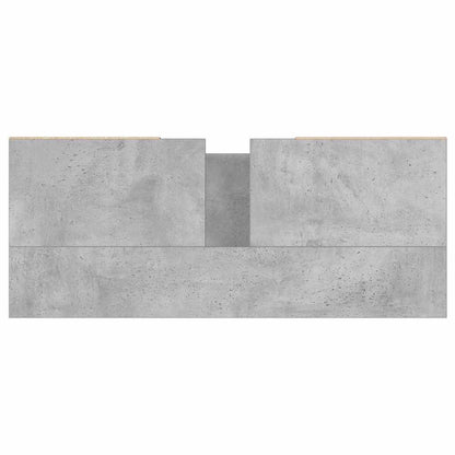 Bathroom Cabinet Concrete Grey 80x33x60 cm Engineered Wood