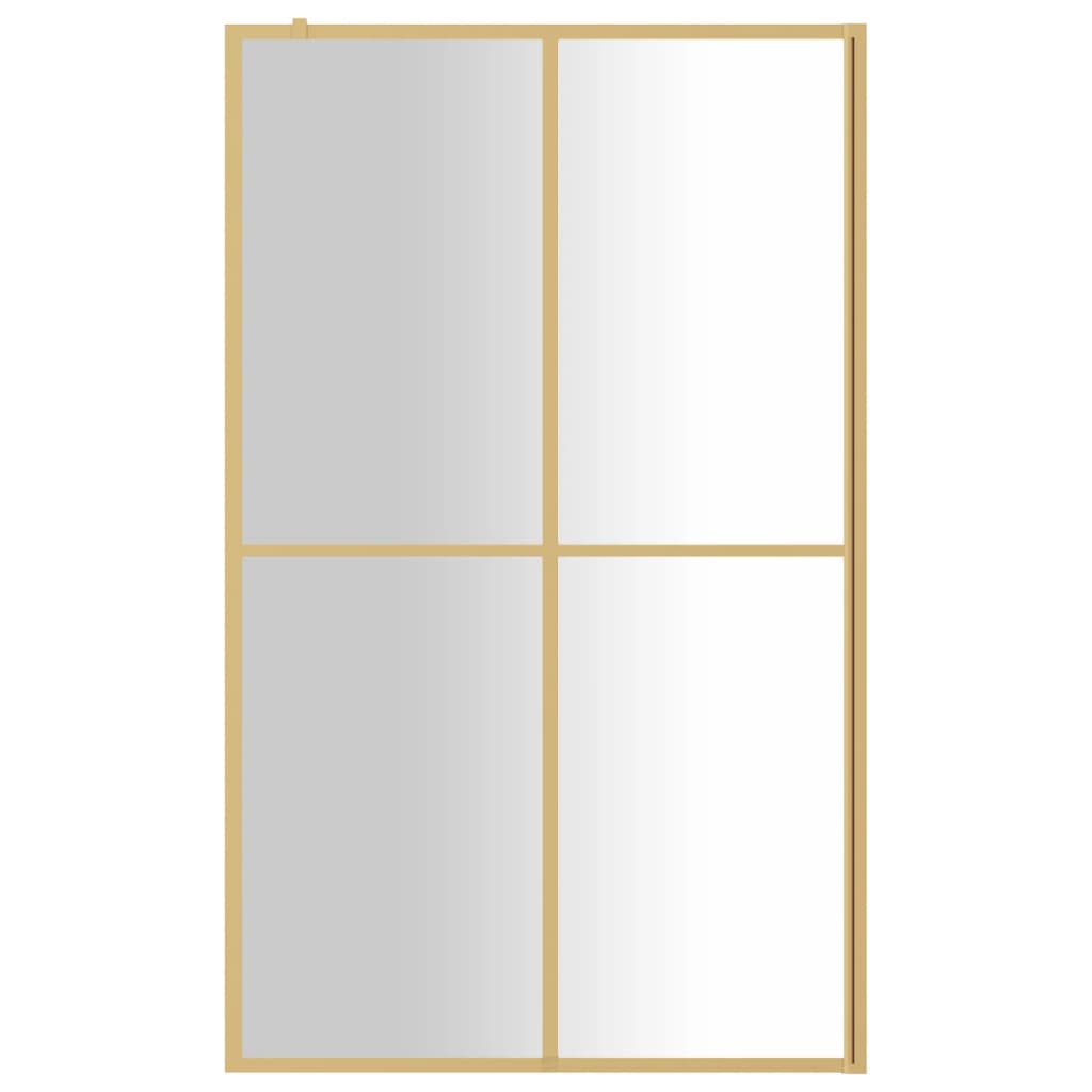 Walk-in Shower Wall with Clear ESG Glass Gold - Bend