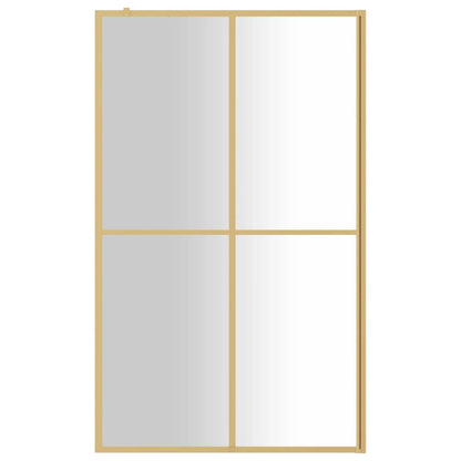 Walk-in Shower Wall with Clear ESG Glass Gold - Bend