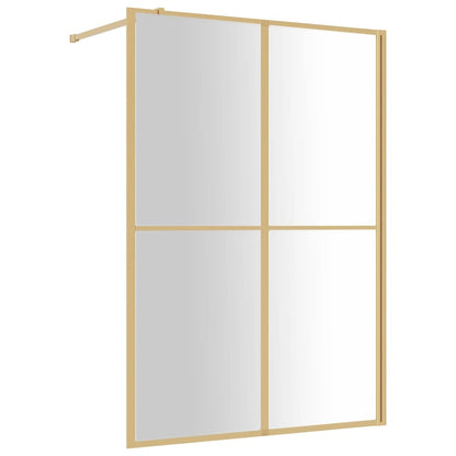 Walk-in Shower Wall with Clear ESG Glass Gold - Bend