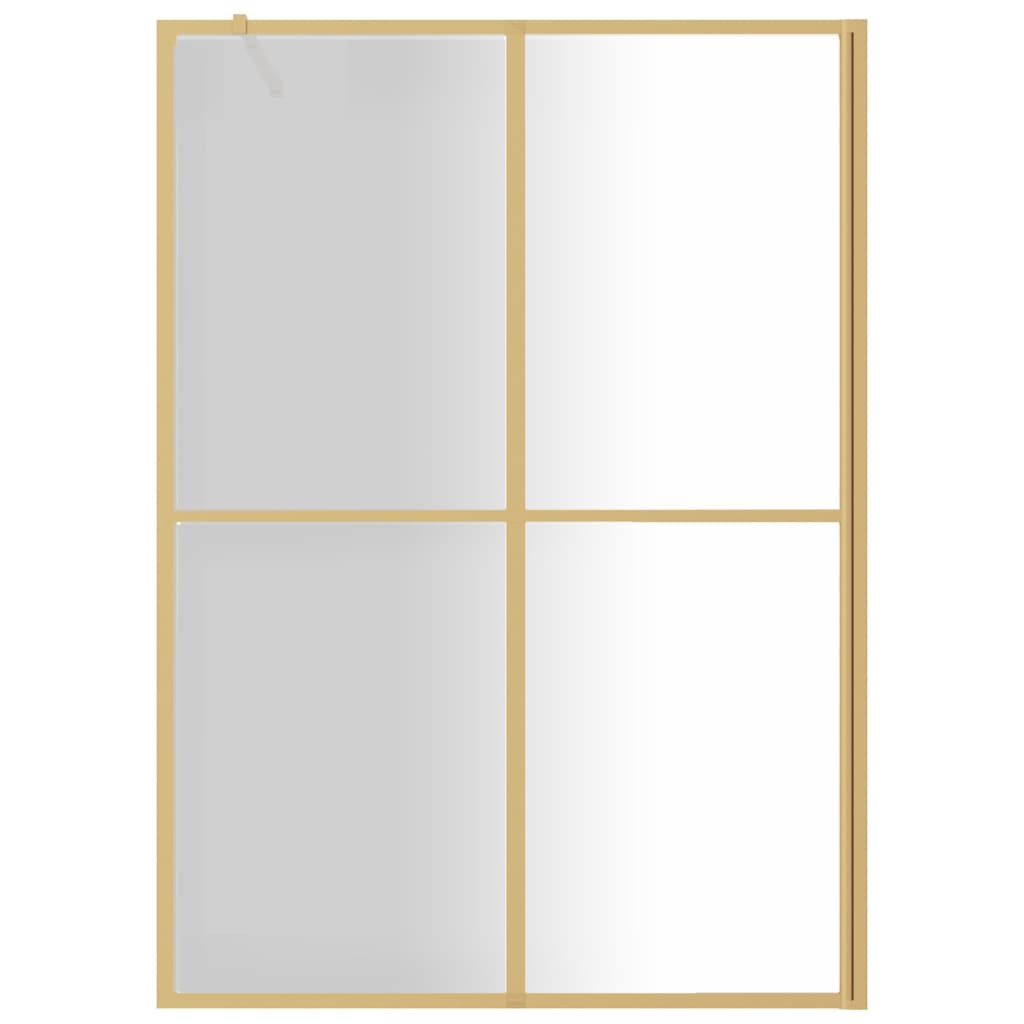 Walk-in Shower Wall with Clear ESG Glass Gold - Bend