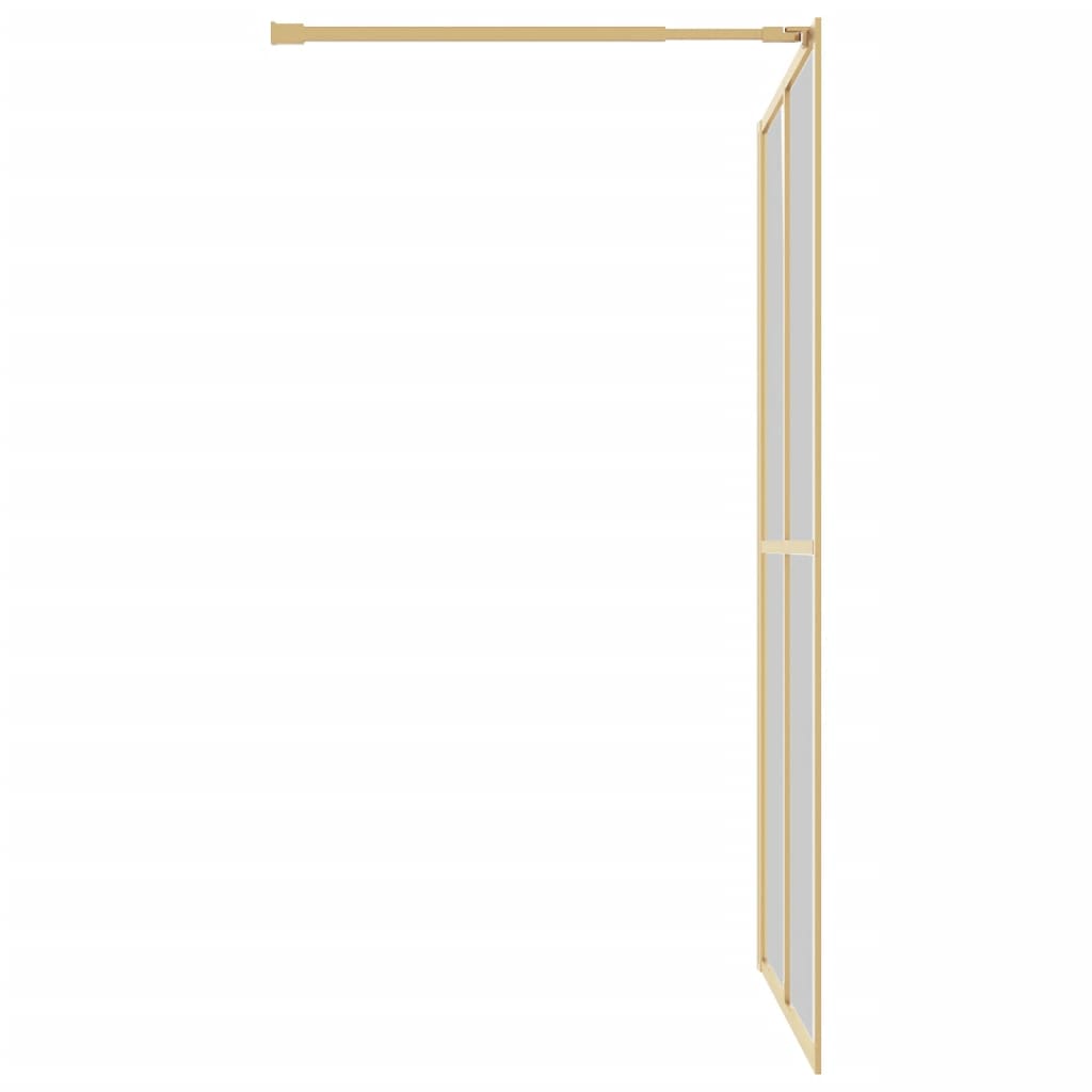 Walk-in Shower Wall with Clear ESG Glass Gold - Bend