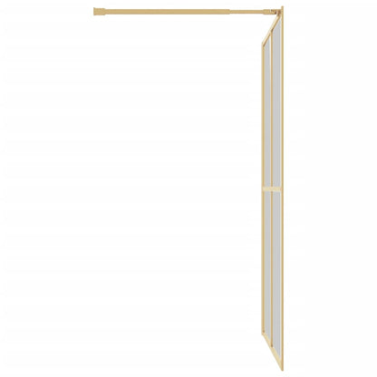 Walk-in Shower Wall with Clear ESG Glass Gold - Bend