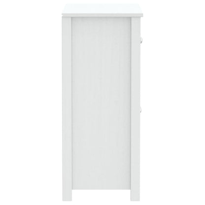 Bathroom Cabinet BERG White 69.5x34x80 cm Solid Wood Pine