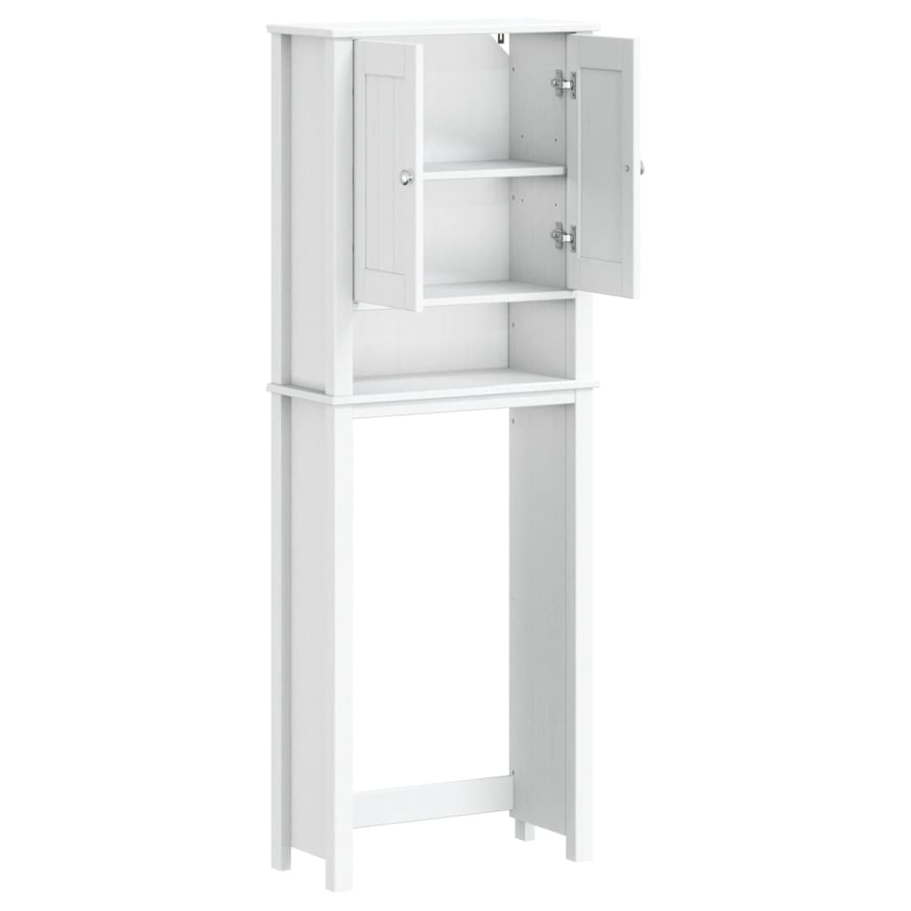 Over-the-Toilet Storage BERG White 60x27x164.5 cm Solid Wood