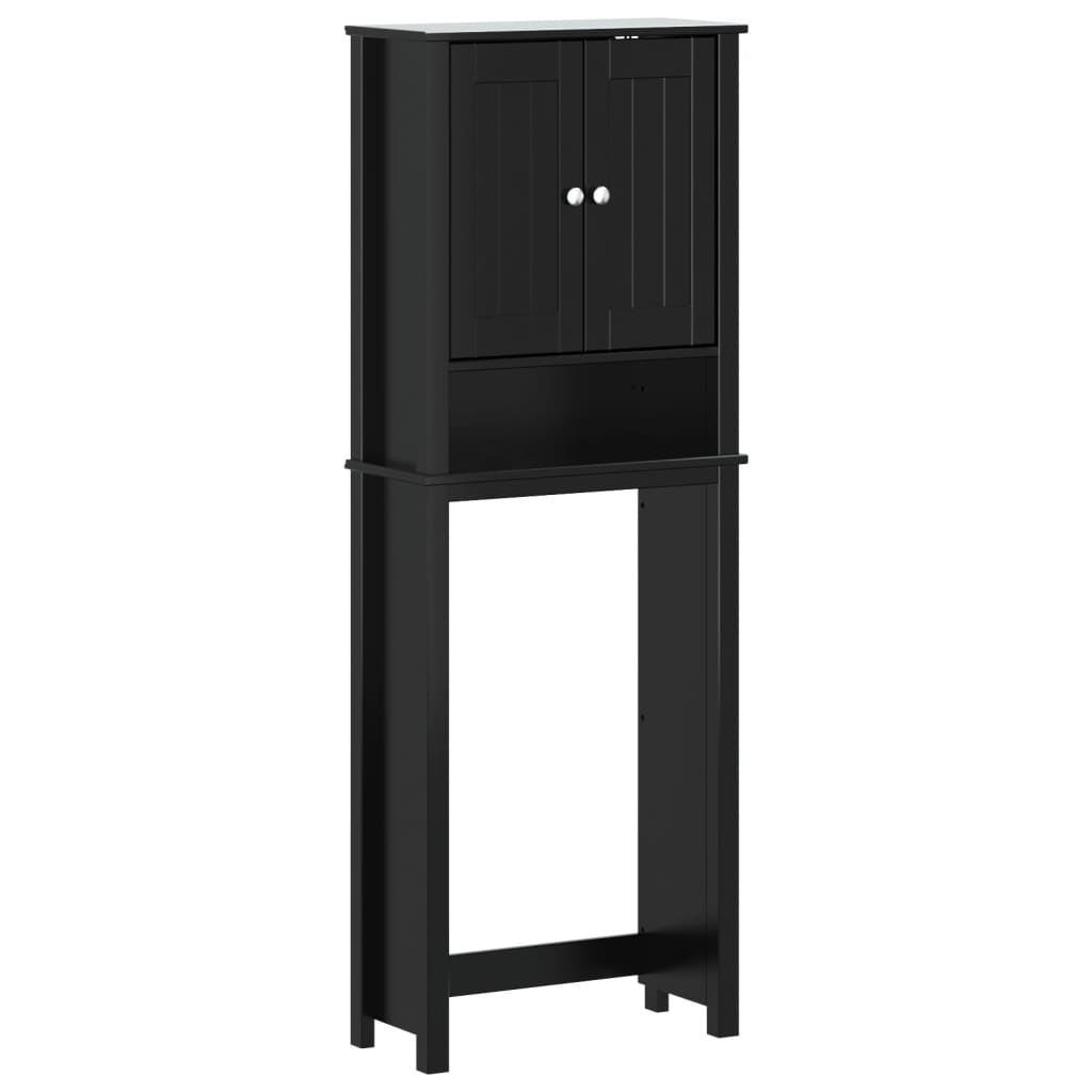 Over-the-Toilet Storage BERG Black 60x27x164.5 cm Solid Wood