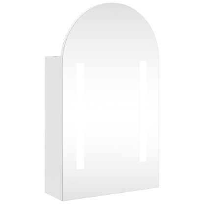 Bathroom Mirror Cabinet with LED Light Arched Design 42x13x70 cm - Bend