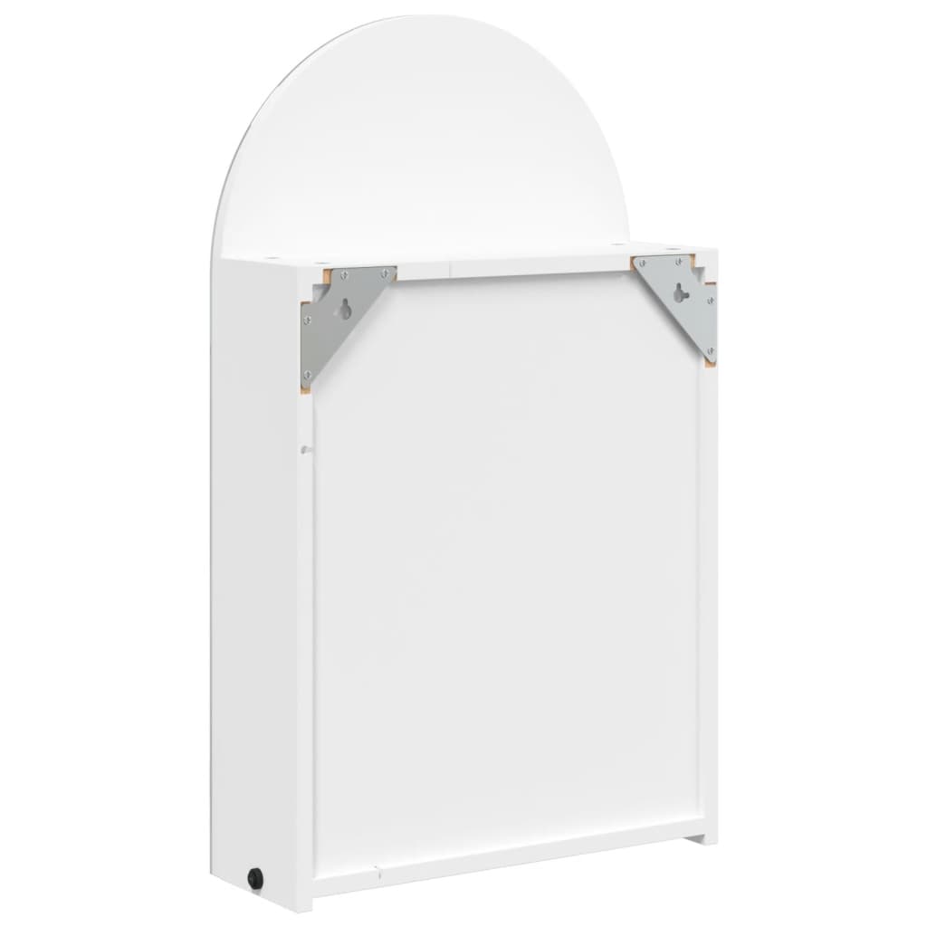 Bathroom Mirror Cabinet with LED Light Arched Design 42x13x70 cm - Bend