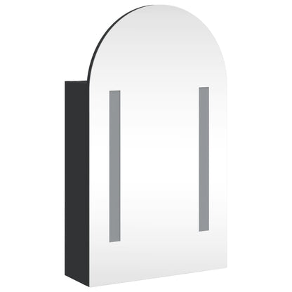 Bathroom Mirror Cabinet with LED Light Arched Design 42x13x70 cm - Bend