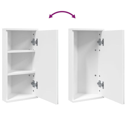 Corner Bathroom Mirror Cabinet White 30x24x60 cm - Bend