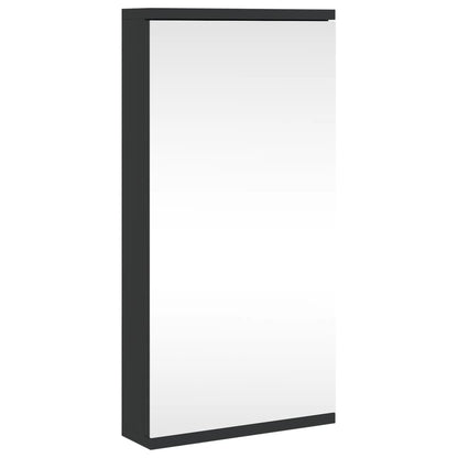 Corner Bathroom Mirror Cabinet Black 30x24x60 cm - Bend