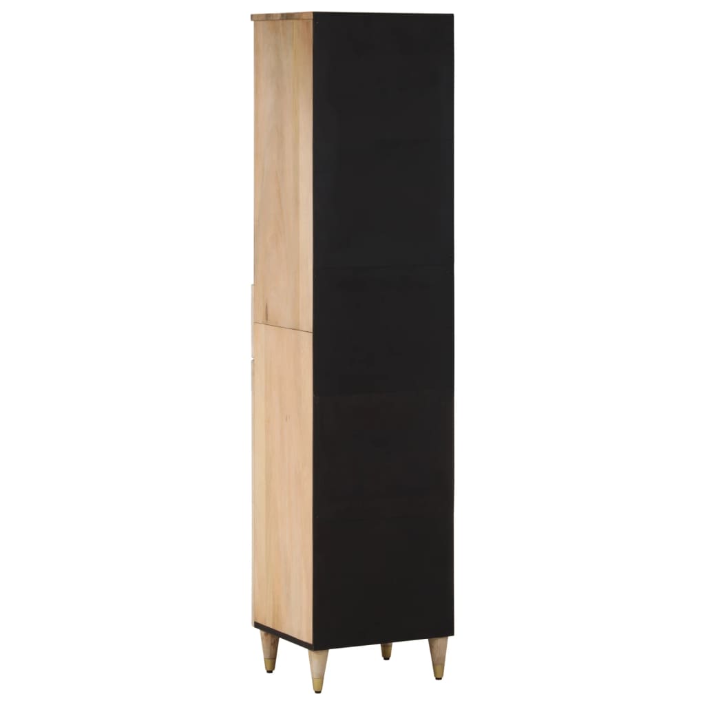 Mango Wood Bathroom Storage Cabinet - Bend