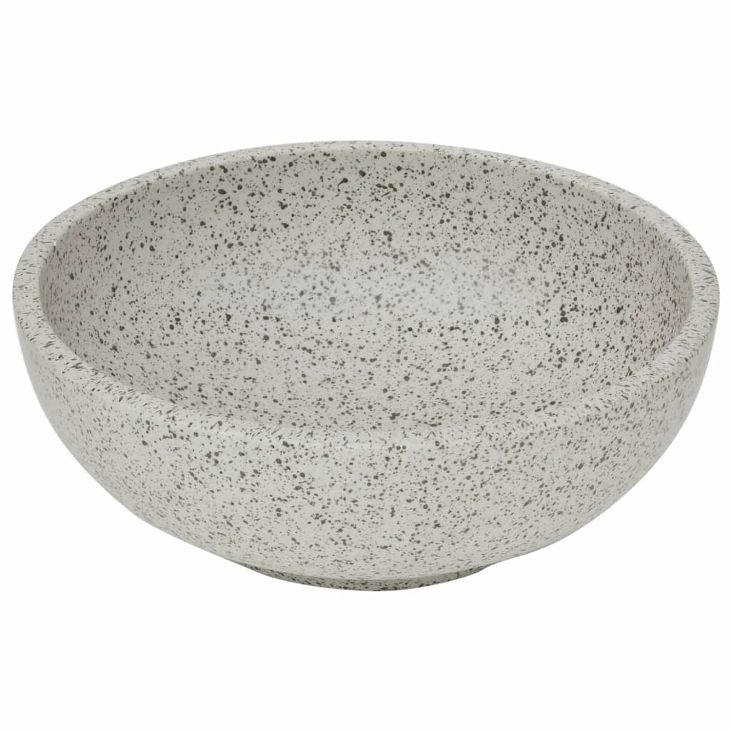 Countertop Basin Grey Round Φ41x14 cm Ceramic