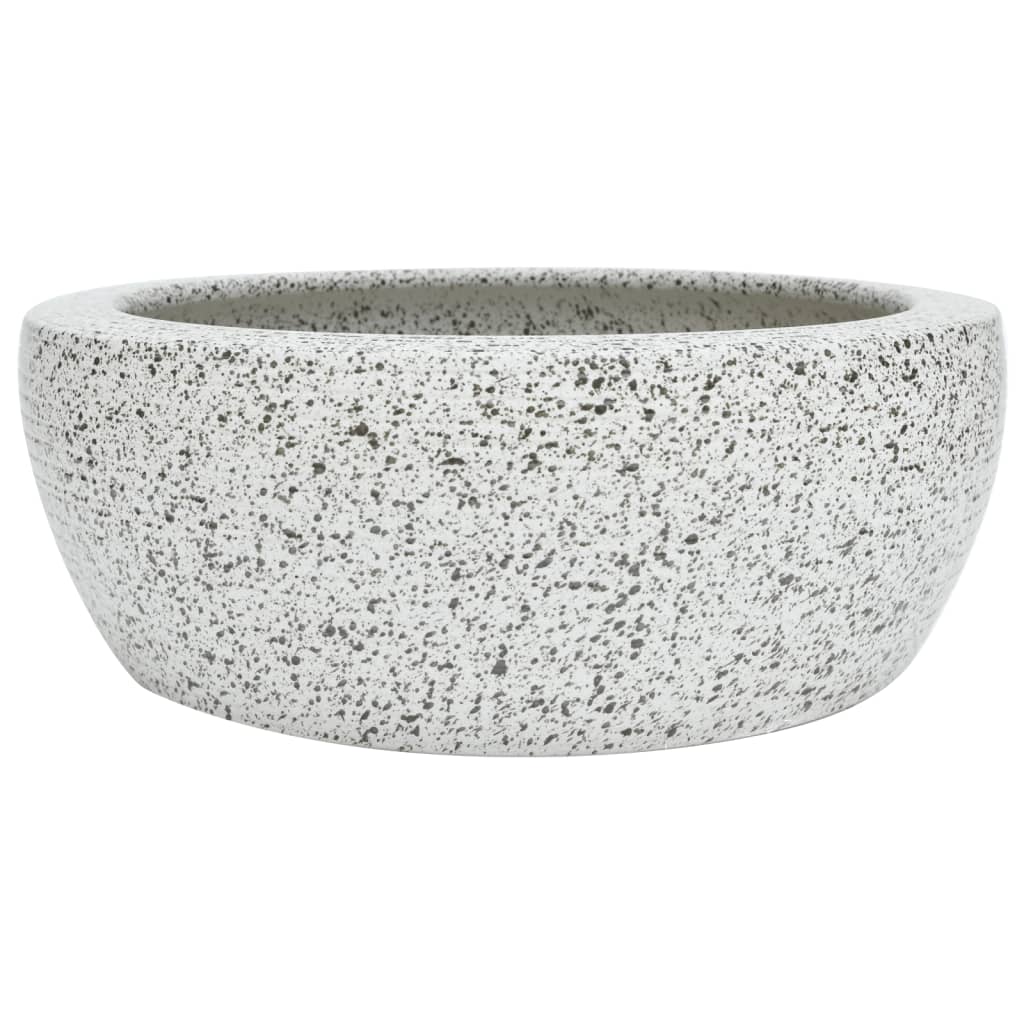 Countertop Basin Grey Round Φ41x14 cm Ceramic