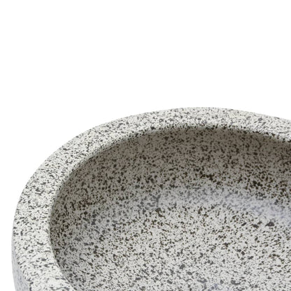 Countertop Basin Grey Round Φ41x14 cm Ceramic