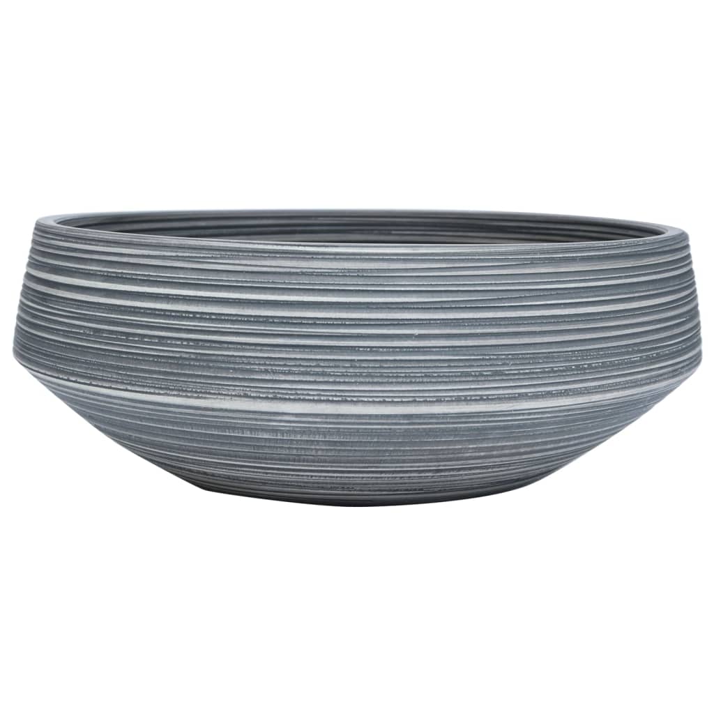 Countertop Basin Grey Round Φ41x14 cm Ceramic - Bend