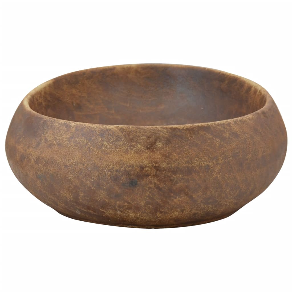 Countertop Basin Brown Oval 59x40x15 cm Ceramic - Bend