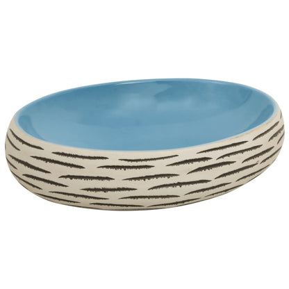 Countertop Basin Multicolour Oval 59x40x15 cm Ceramic - Bend