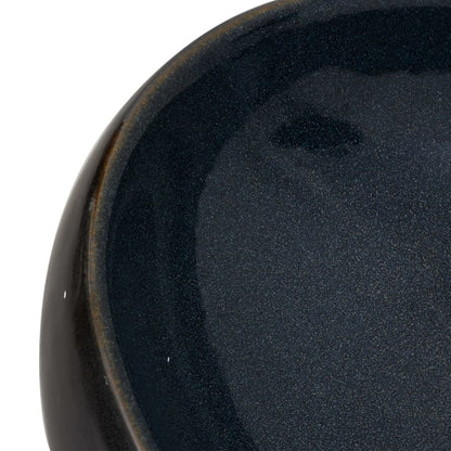 Countertop Basin Black and Blue Oval 59x40x15 cm Ceramic - Bend