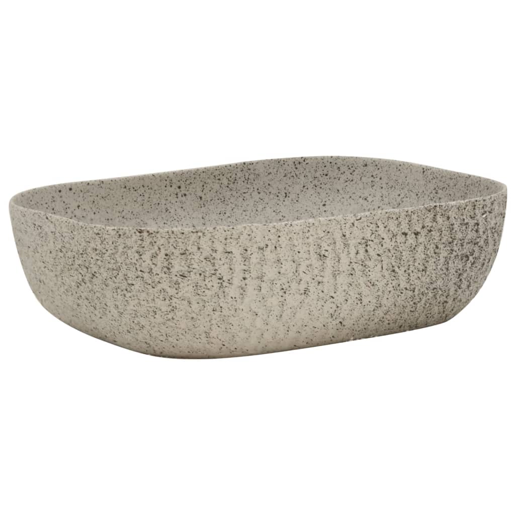 Countertop Basin Grey Rectangular 48x37.5x13.5 cm Ceramic - Bend