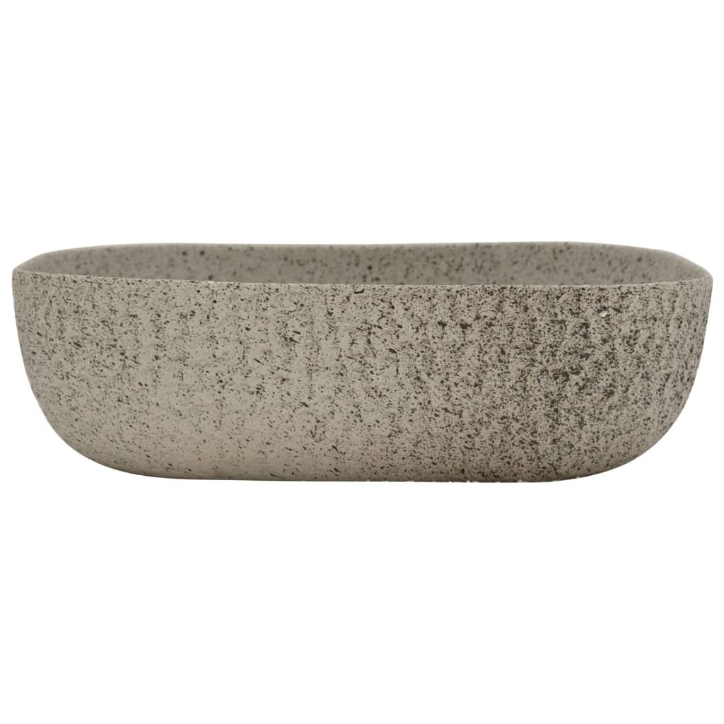 Countertop Basin Grey Rectangular 48x37.5x13.5 cm Ceramic - Bend