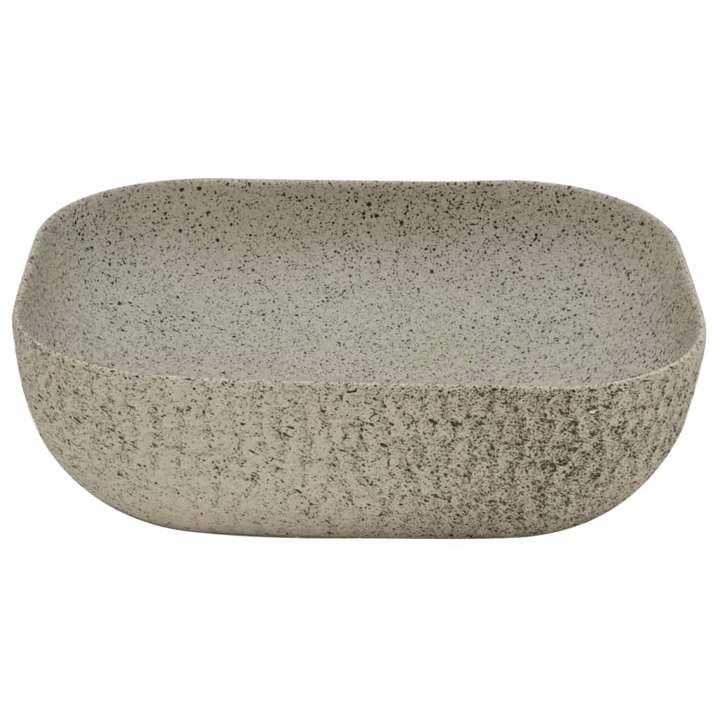 Countertop Basin Grey Rectangular 48x37.5x13.5 cm Ceramic - Bend