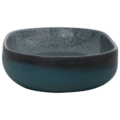 Countertop Basin Turquoise Oval 59x40x14 cm Ceramic - Bend