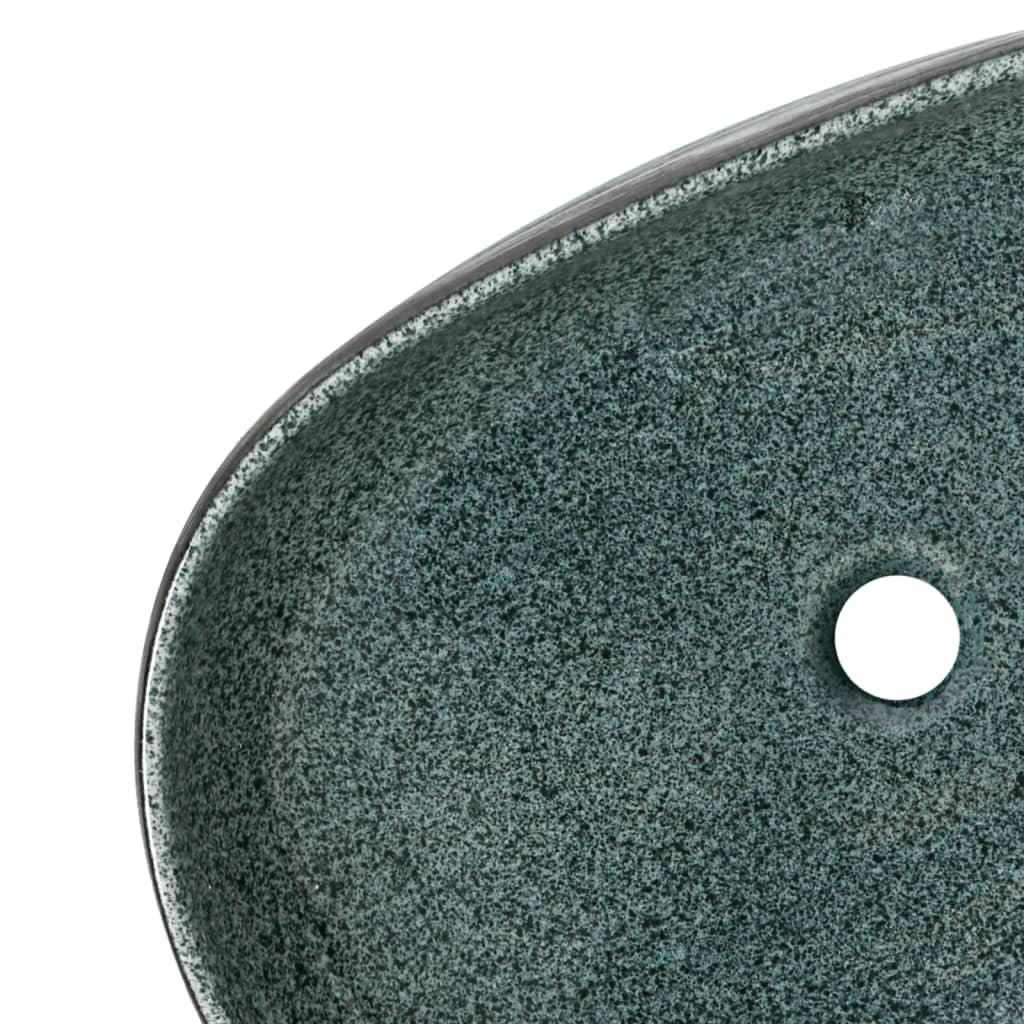 Countertop Basin Turquoise Oval 59x40x14 cm Ceramic - Bend