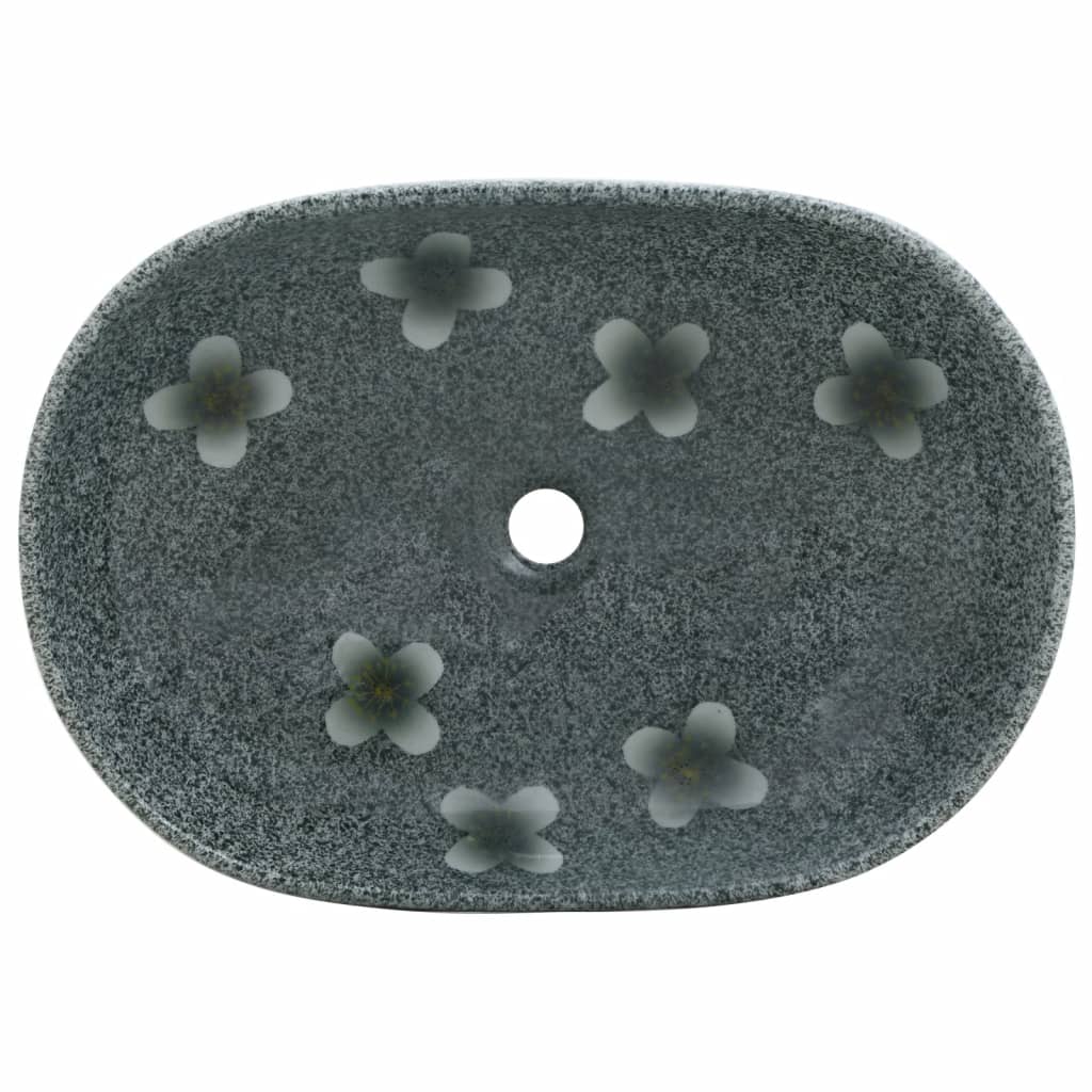 Countertop Basin Blue Oval 59x40x14 cm Ceramic - Bend