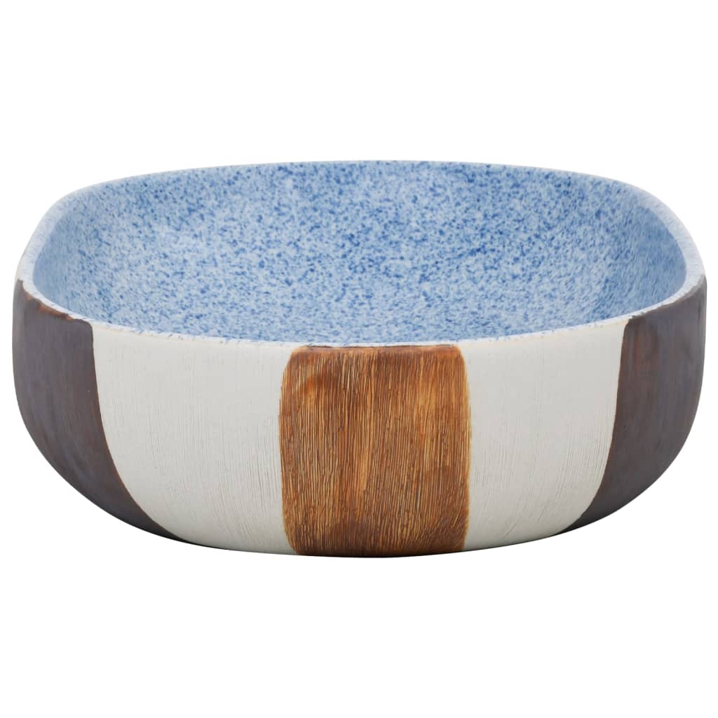 Countertop Basin Multicolour Oval 59x40x14 cm Ceramic - Bend