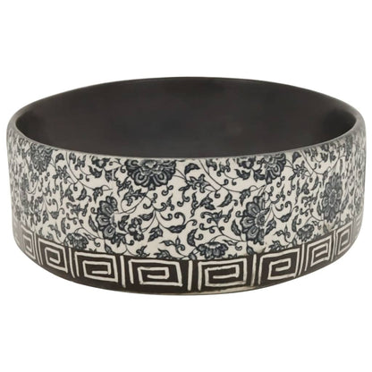 Countertop Basin Black and Blue Oval 56.5x36.5x13.5 cm Ceramic - Bend