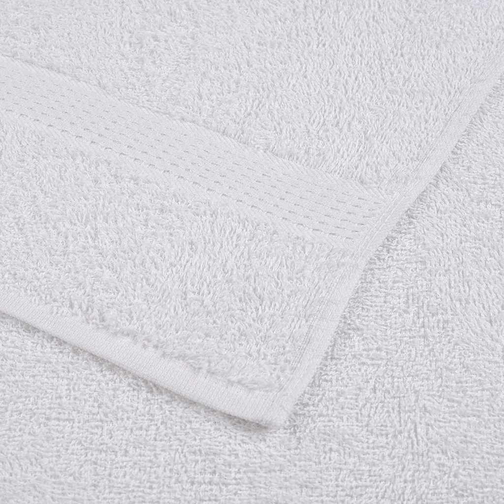 8 Piece Towel Set White 360 gsm 100% Cotton - Bend