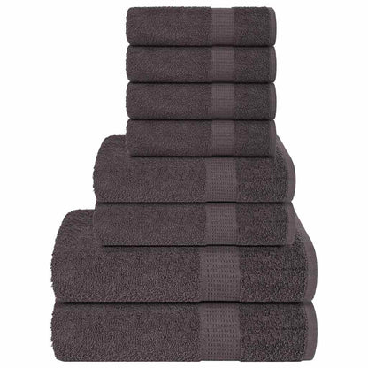 8 Piece Towel Set Anthracite 360 gsm 100% Cotton - Bend