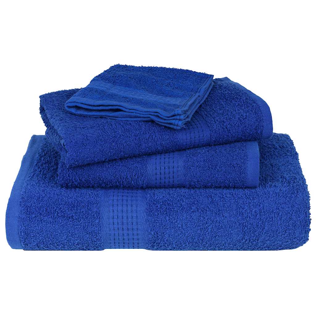 8 Piece Towel Set Blue 360 gsm 100% Cotton - Bend