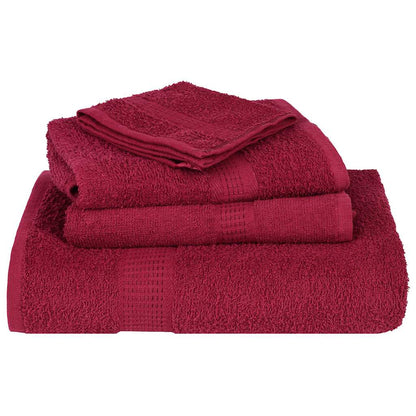 8 Piece Towel Set Bordeaux 360 gsm 100% Cotton - Bend