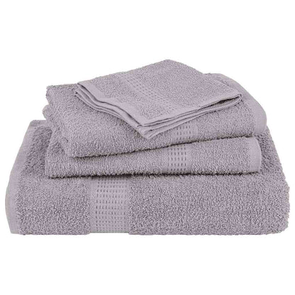 8 Piece Towel Set Grey 360 gsm 100% Cotton - Bend