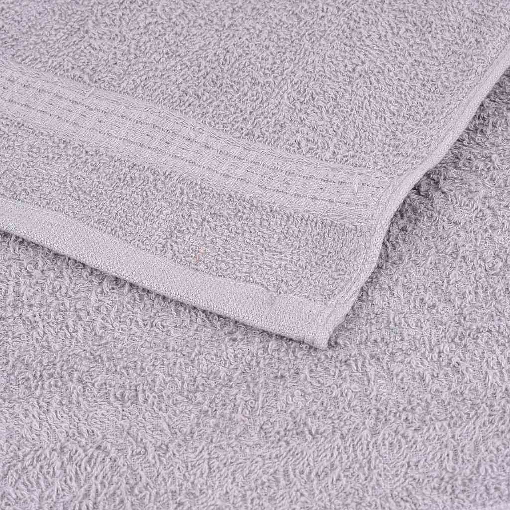 8 Piece Towel Set Grey 360 gsm 100% Cotton - Bend