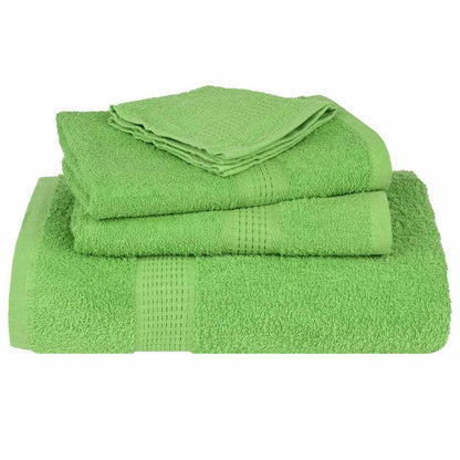 8 Piece Towel Set Green 360 gsm 100% Cotton - Bend