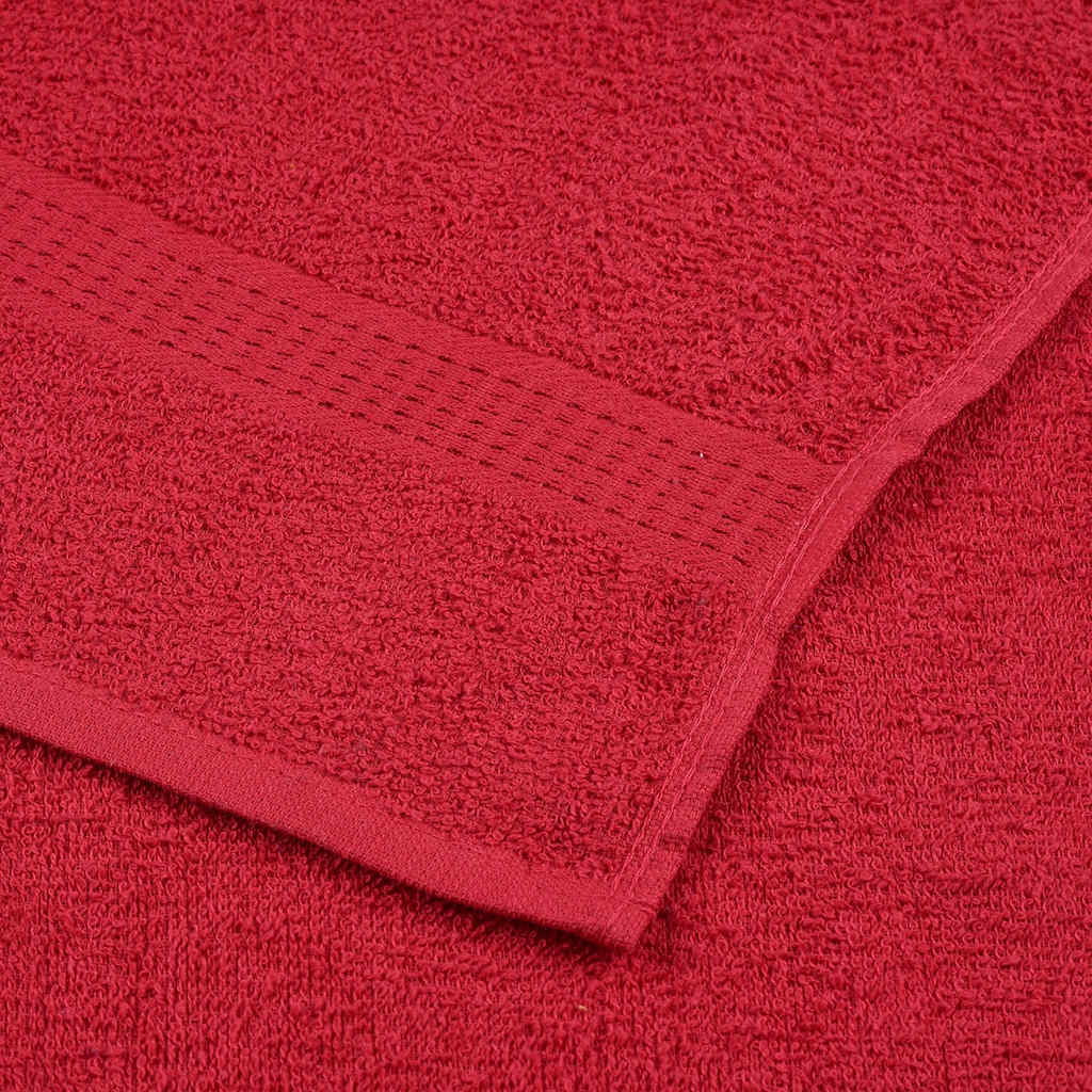 8 Piece Towel Set Red 360 gsm 100% Cotton - Bend