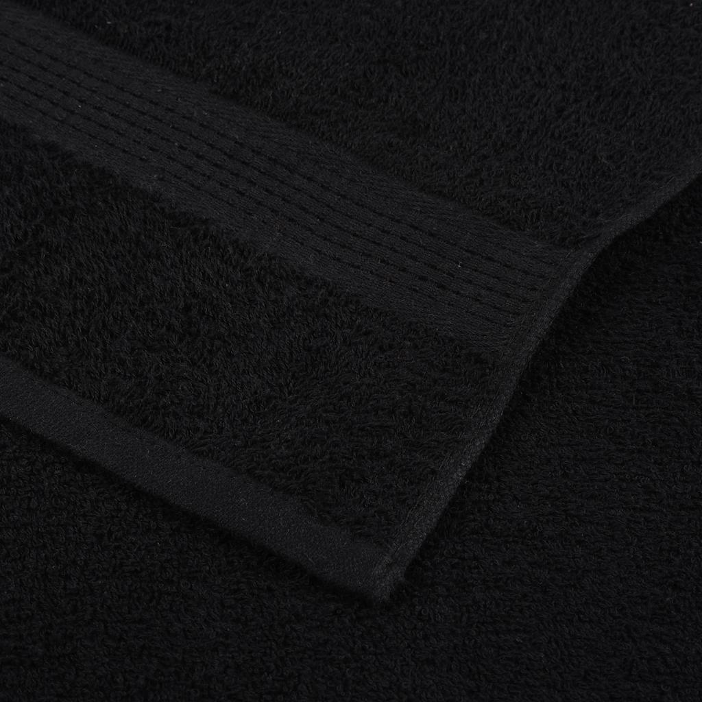 8 Piece Towel Set Black 360 gsm 100% Cotton - Bend