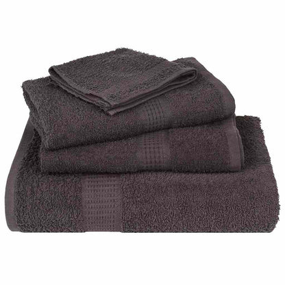 6 Piece Towel Set Anthracite 360 gsm 100% Cotton - Bend