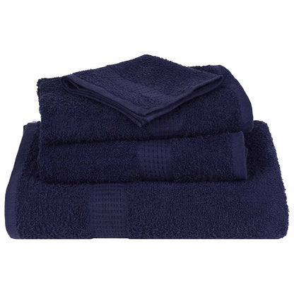 6 Piece Towel Set Navy Blue 360 gsm 100% Cotton - Bend